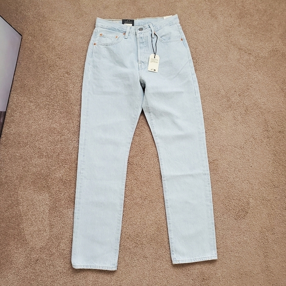 Levi’s Premium 501 Jeans Straight Ligh Blue Size 28 - Picture 11 of 16